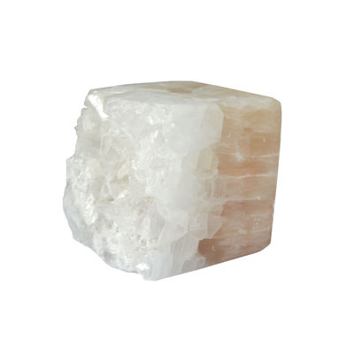Caratteristica regionale Diffusore di aroma di olio essenziale a forma di cubo rosa con pietra glaciale di giada di cristallo irregolare