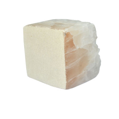 Caratteristica regionale Diffusore di aroma di olio essenziale a forma di cubo rosa con pietra glaciale di giada di cristallo irregolare