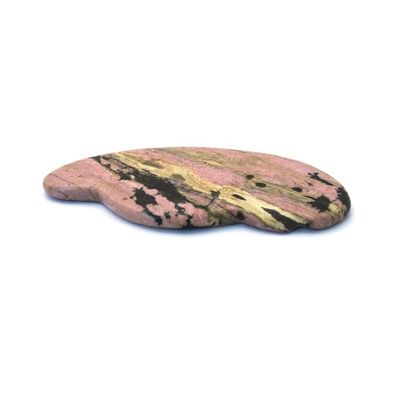 Ottenere una linea della mascella definita e ridotto gonfiore con rosa Rhodonite Gua Sha Facial Tools per il viso Massaggio occhio zona tutto il corpo