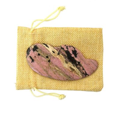 Ottenere una linea della mascella definita e ridotto gonfiore con rosa Rhodonite Gua Sha Facial Tools per il viso Massaggio occhio zona tutto il corpo