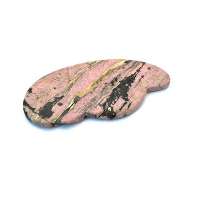 Ottenere una linea della mascella definita e ridotto gonfiore con rosa Rhodonite Gua Sha Facial Tools per il viso Massaggio occhio zona tutto il corpo