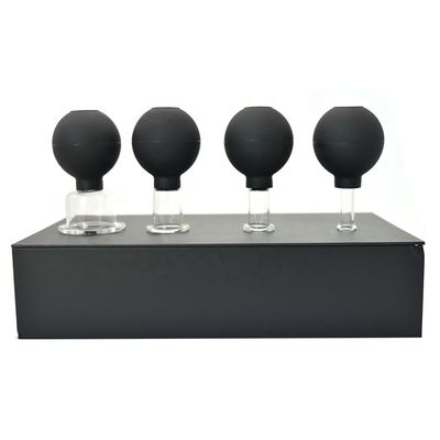 2024 Massaggio in gomma di vetro Massaggio a vuoto Cupping Set Therapy Machine per il corpo Faccia Ritorno Gamba Spalla Con Logo personalizzato