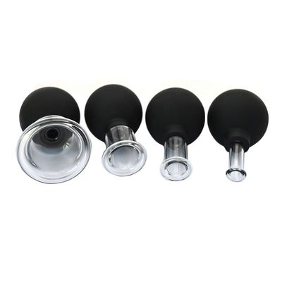 2024 Massaggio in gomma di vetro Massaggio a vuoto Cupping Set Therapy Machine per il corpo Faccia Ritorno Gamba Spalla Con Logo personalizzato