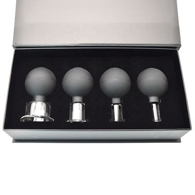 2024 Massaggio in gomma di vetro Massaggio a vuoto Cupping Set Therapy Machine per il corpo Faccia Ritorno Gamba Spalla Con Logo personalizzato