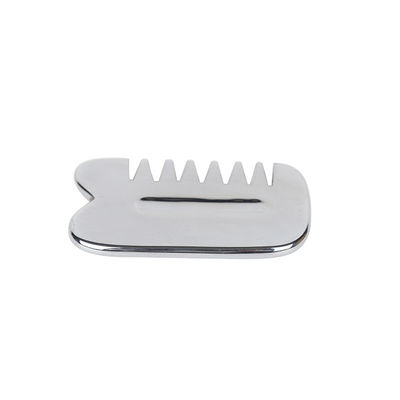 Massaggiatore Faciale Authentic Silver Terahertz Guasha Stone Gua Sha Comb per Anti-Aging e ringiovanimento facciale