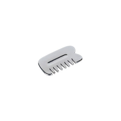 Massaggiatore Faciale Authentic Silver Terahertz Guasha Stone Gua Sha Comb per Anti-Aging e ringiovanimento facciale