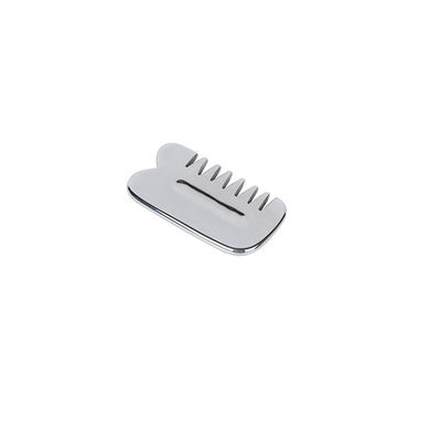 Massaggiatore Faciale Authentic Silver Terahertz Guasha Stone Gua Sha Comb per Anti-Aging e ringiovanimento facciale