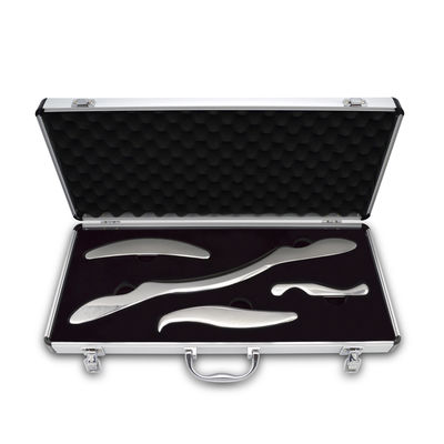 Corpo in acciaio inossidabile di grado professionale Guasha Scraping Massaggio Strumenti Metal Gua Sha Strumenti IAS TM per il lavoro di carrozzeria