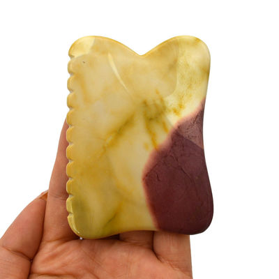 Strumenti di massaggio del corpo in stile cinese Mookaite Per la bellezza Guasha Stone Scrapping Face Gua Sha Stone Therapy Massage Tool End