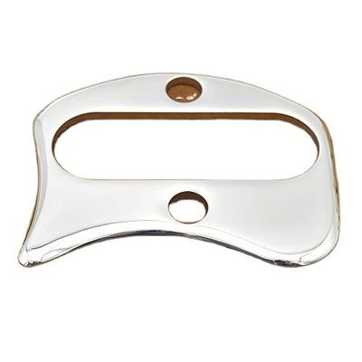Acciaio inossidabile Guasha strumento per massaggiatore massaggiatori raschiatura strumenti di massaggio circa 9,8 cm * 7,5 cm Massaggio Guasha metallo