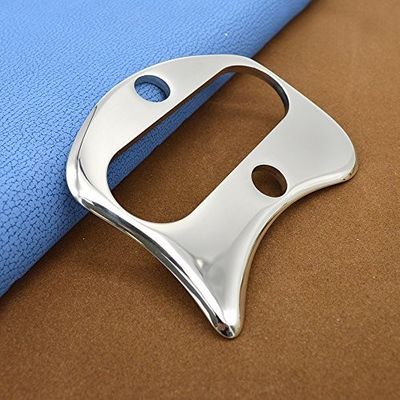 Acciaio inossidabile Guasha strumento per massaggiatore massaggiatori raschiatura strumenti di massaggio circa 9,8 cm * 7,5 cm Massaggio Guasha metallo