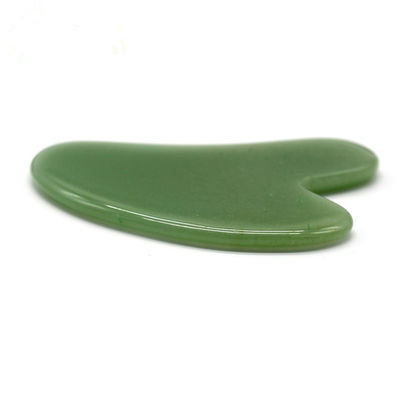 Corpo Massaggiatore Accessoio Forma Cuore Gua Sha Tavola di Giada Aventurina Naturale in Verde