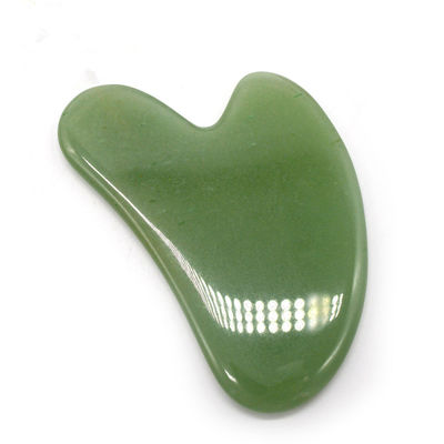 Corpo Massaggiatore Accessoio Forma Cuore Gua Sha Tavola di Giada Aventurina Naturale in Verde