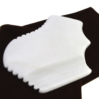 Massaggiatore 2024 Disegno Naturale Giada Bianca Gua Sha Tavola per Scraping Terapia Strumenti di pietra Massaggiatore