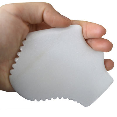 Massaggiatore 2024 Disegno Naturale Giada Bianca Gua Sha Tavola per Scraping Terapia Strumenti di pietra Massaggiatore