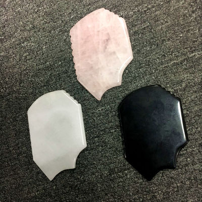 Area di massaggio del corpo Funzione musicale Gua Sha Scraper pelle Giada Quarzo Rosa Massaggiatore facciale con allenamento in loco