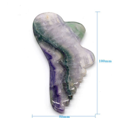 Strumenti di massaggio per raschiatura naturale Fluorito Giada Gua Sha Board OEM ODM per Strumenti Massaggiatore