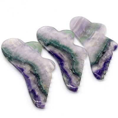 Strumenti di massaggio per raschiatura naturale Fluorito Giada Gua Sha Board OEM ODM per Strumenti Massaggiatore