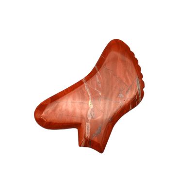 Pietra preziosa personalizzata Rose Quartz Rosso Jasper Howlite Guasha Giada Gua Sha Facial Scraping Massaggio Strumento con controllo del tempo