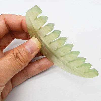 Funzione musicale 2024 Jade Gua Sha Natural Xiuyan Comb Hair Jade Combs Strumenti per la cura della pelle ABK-90 per gli appassionati di cura della pelle