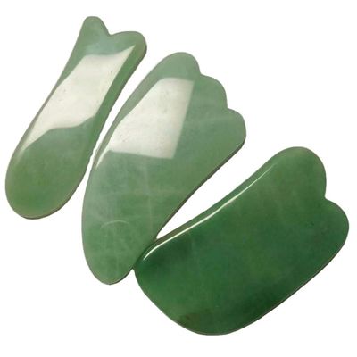 Sperimenta le proprietà curative del naturale Aventurine Verde Giada Gua Sha Massaggio per massaggiatore del corpo