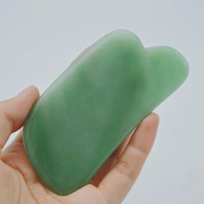Sperimenta le proprietà curative del naturale Aventurine Verde Giada Gua Sha Massaggio per massaggiatore del corpo