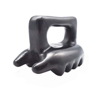 OEM ODM Miglior massaggiatore facciale per la cura personale Strumento di bellezza Gua Sha Strumento naturale Bian nero di pietra Guasha spazzola massaggiatore del corpo