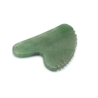 Forma di cuore Massatore Aventurino Verde 100% Giada Naturale Aventurino Gua Sha Con Etichetta Privata