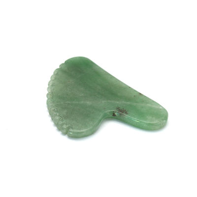Forma di cuore Massatore Aventurino Verde 100% Giada Naturale Aventurino Gua Sha Con Etichetta Privata