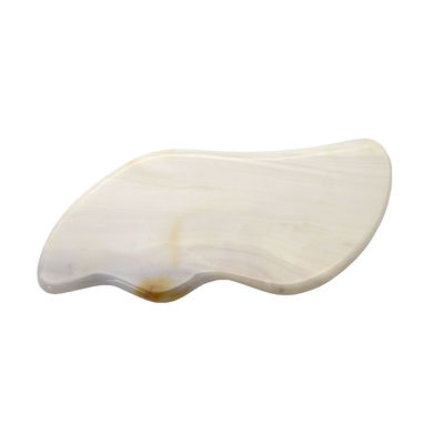 7.5*6.5cm Agate Grigio Naturale Gua Sha Strumenti per lo Scraping Massaggio Proprietà massaggiatore