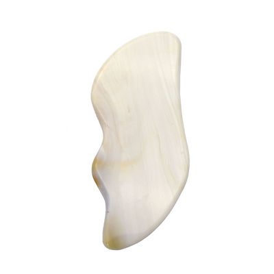 7.5*6.5cm Agate Grigio Naturale Gua Sha Strumenti per lo Scraping Massaggio Proprietà massaggiatore