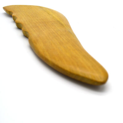 OEM Naturale Camphor Legno Gua Sha Strumenti per Massaggio Faciale e Corporeo S-Shaped Design