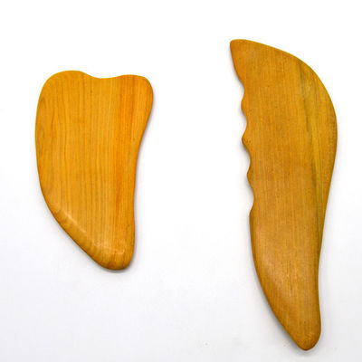 OEM Naturale Camphor Legno Gua Sha Strumenti per Massaggio Faciale e Corporeo S-Shaped Design