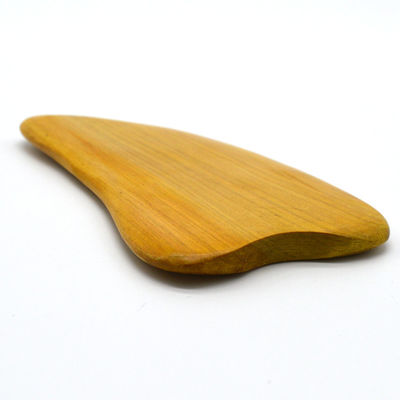 Strumento di Gua Sha in legno naturale per massaggi di raschiatura facciale controllo manuale a filo massaggiatore facciale raschiatura a tavola di legno