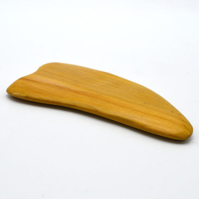 Strumento di Gua Sha in legno naturale per massaggi di raschiatura facciale controllo manuale a filo massaggiatore facciale raschiatura a tavola di legno