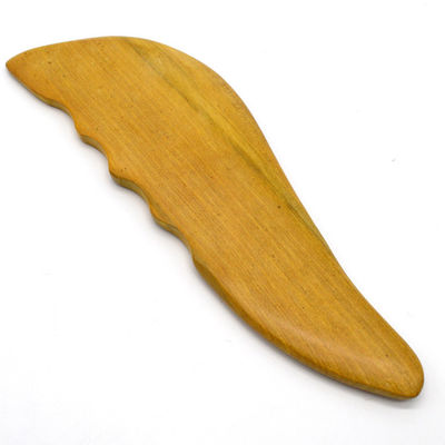 Strumento di Gua Sha in legno naturale per massaggi di raschiatura facciale controllo manuale a filo massaggiatore facciale raschiatura a tavola di legno