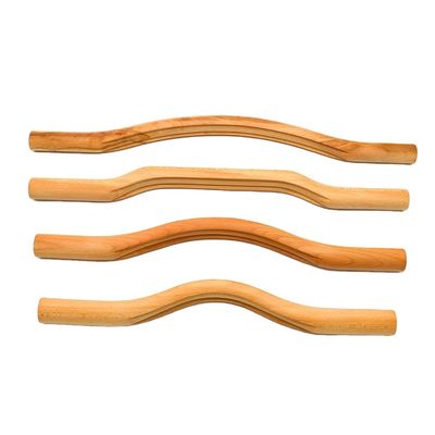 OEM/ODM Accettabile 4 in 1 Strumenti di massaggio Gua Sha in legno per il corpo intero Set per la terapia di raschiatura profonda e massaggio muscolare