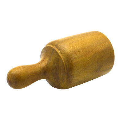 Set di massaggi in legno giallo con coppe per la terapia del legno Strumenti per il corpo di gua sha Strumenti per massaggi in legno con funzione musicale