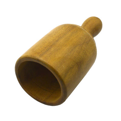 Set di massaggi in legno giallo con coppe per la terapia del legno Strumenti per il corpo di gua sha Strumenti per massaggi in legno con funzione musicale