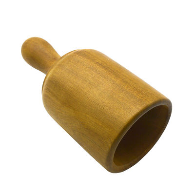 Set di massaggi in legno giallo con coppe per la terapia del legno Strumenti per il corpo di gua sha Strumenti per massaggi in legno con funzione musicale