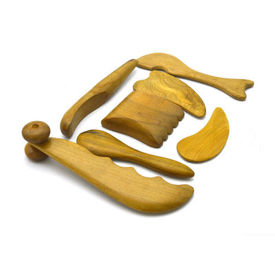7 pcs-kit Legno Guasha Tavole Messaggio Roller Strumenti bellissimi bastoncini di agopuntura per la bellezza