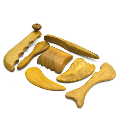 7 pcs-kit Legno Guasha Tavole Messaggio Roller Strumenti bellissimi bastoncini di agopuntura per la bellezza