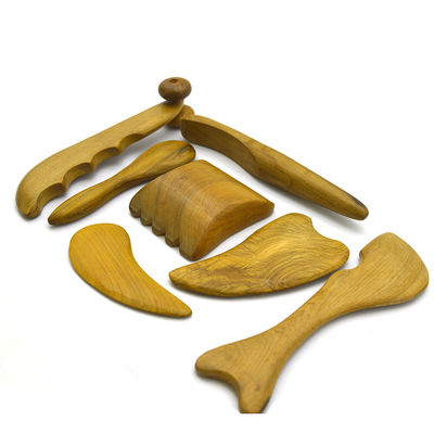 7 pcs-kit Legno Guasha Tavole Messaggio Roller Strumenti bellissimi bastoncini di agopuntura per la bellezza