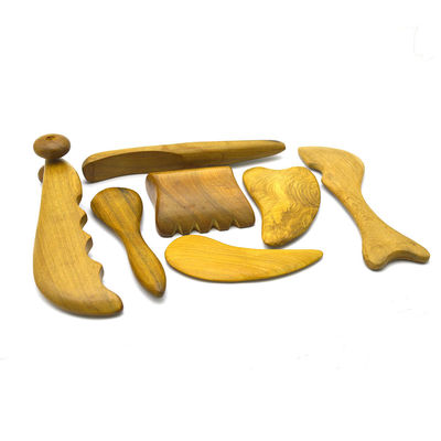 7 pcs-kit Legno Guasha Tavole Messaggio Roller Strumenti bellissimi bastoncini di agopuntura per la bellezza