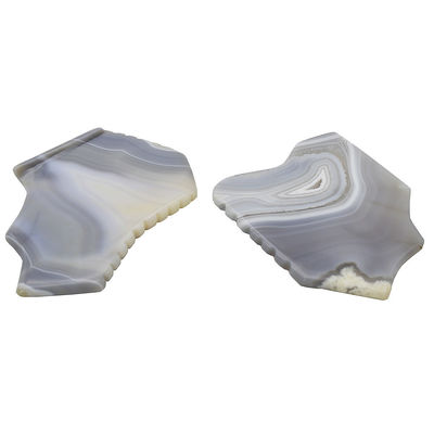 Strumenti di massaggio su tavola Guasha per la cura di pietre Scraper Tavola massaggiatore facciale per il ringiovanimento facciale Grigio Agate Gua Sha