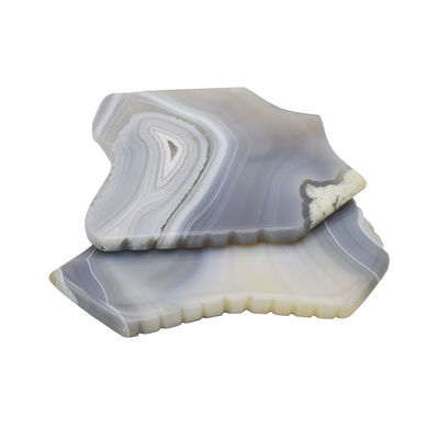 Strumenti di massaggio su tavola Guasha per la cura di pietre Scraper Tavola massaggiatore facciale per il ringiovanimento facciale Grigio Agate Gua Sha