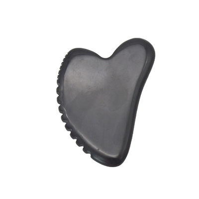 Pietra di giada naturale Gua Sha Tavola per massaggiare il viso e il corpo Nero Guasha Stone Strumento