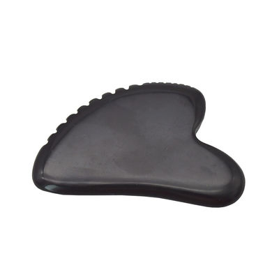 Pietra di giada naturale Gua Sha Tavola per massaggiare il viso e il corpo Nero Guasha Stone Strumento
