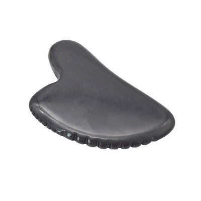 Pietra di giada naturale Gua Sha Tavola per massaggiare il viso e il corpo Nero Guasha Stone Strumento