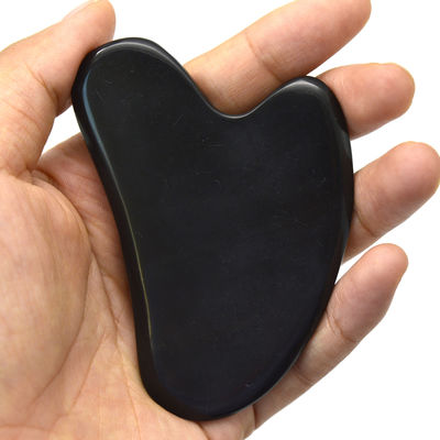 Forma di cuore Pietra Bian Giada Guasha Pietra Gua Sha Strumenti con funzione di controllo del tempo e 78 * 54 * 5mm di misura